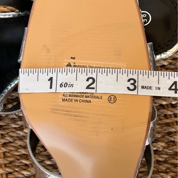 Unilady Brand Women’s Mules Kitten Heels Reptile Print Silver‎ Size 8.5 - Picture 10 of 10